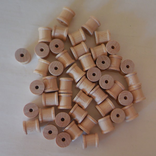 Wood Spools/Small Beads/Square Blocks/Wheels/Wood Balls/Satin Balls/Mini Bears/Pompom Asst. LOT#9