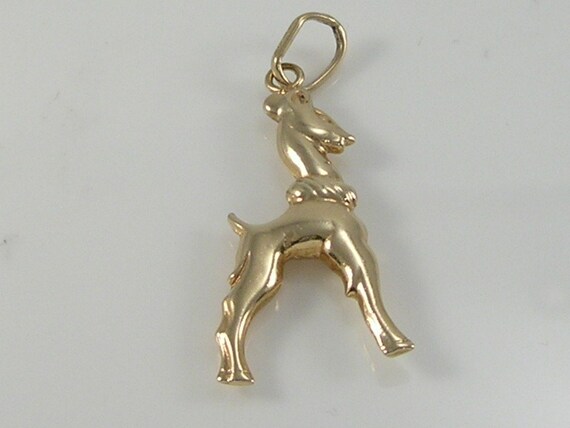 Vintage 3D 9ct Gold Bambi Deer Charm Pendant - image 6