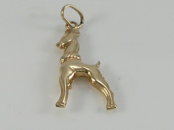 Vintage 3D 9ct Gold Bambi Deer Charm Pendant - image 2