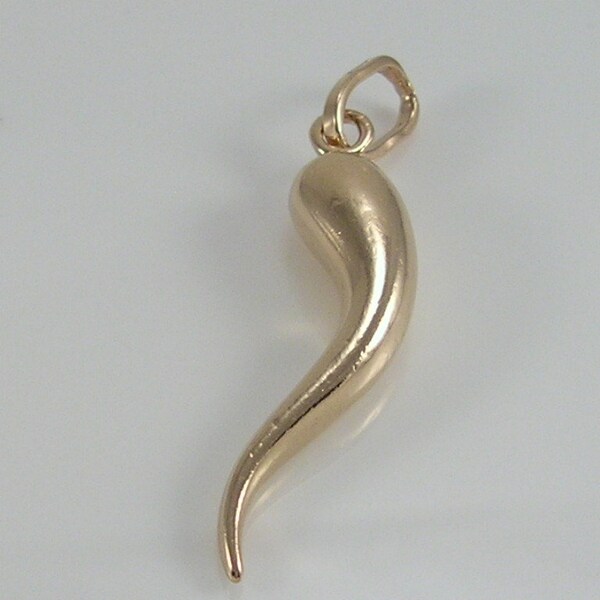 Vintage 9ct Gold Horn of Plenty Charm Pendant H/MK 1979