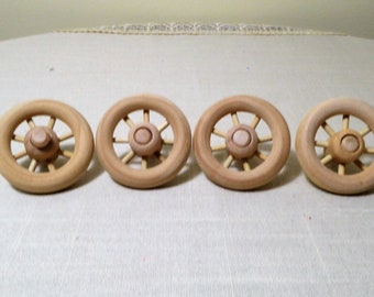 small wooden wheels for toys