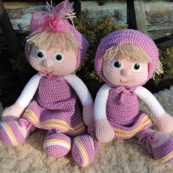 Amigurumi Crochet Pattern Masha - The Russian Girl - Amigurumi Doll - Masha And The Bear PDF E - Book