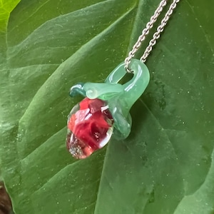 Handmade Whimsical Glass Berry Pendant
