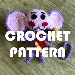 PATTERN - Chu-Chu - Revolutionary Girl Utena Inspired - DIY Crochet Plush Monkey - Make Your Own Plushie Stuffed Toy - English and Spanish