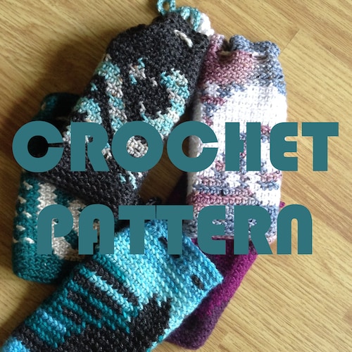 PATTERN Crochet Tarot Card Bag With 3 Different Colorwork Etsy