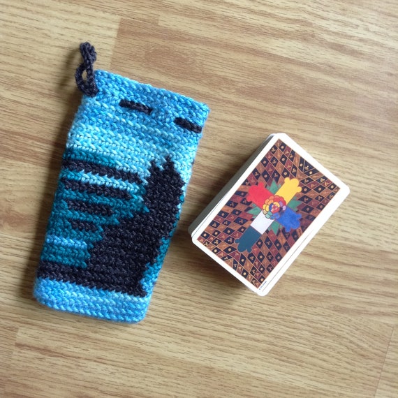 crochet tarot bag