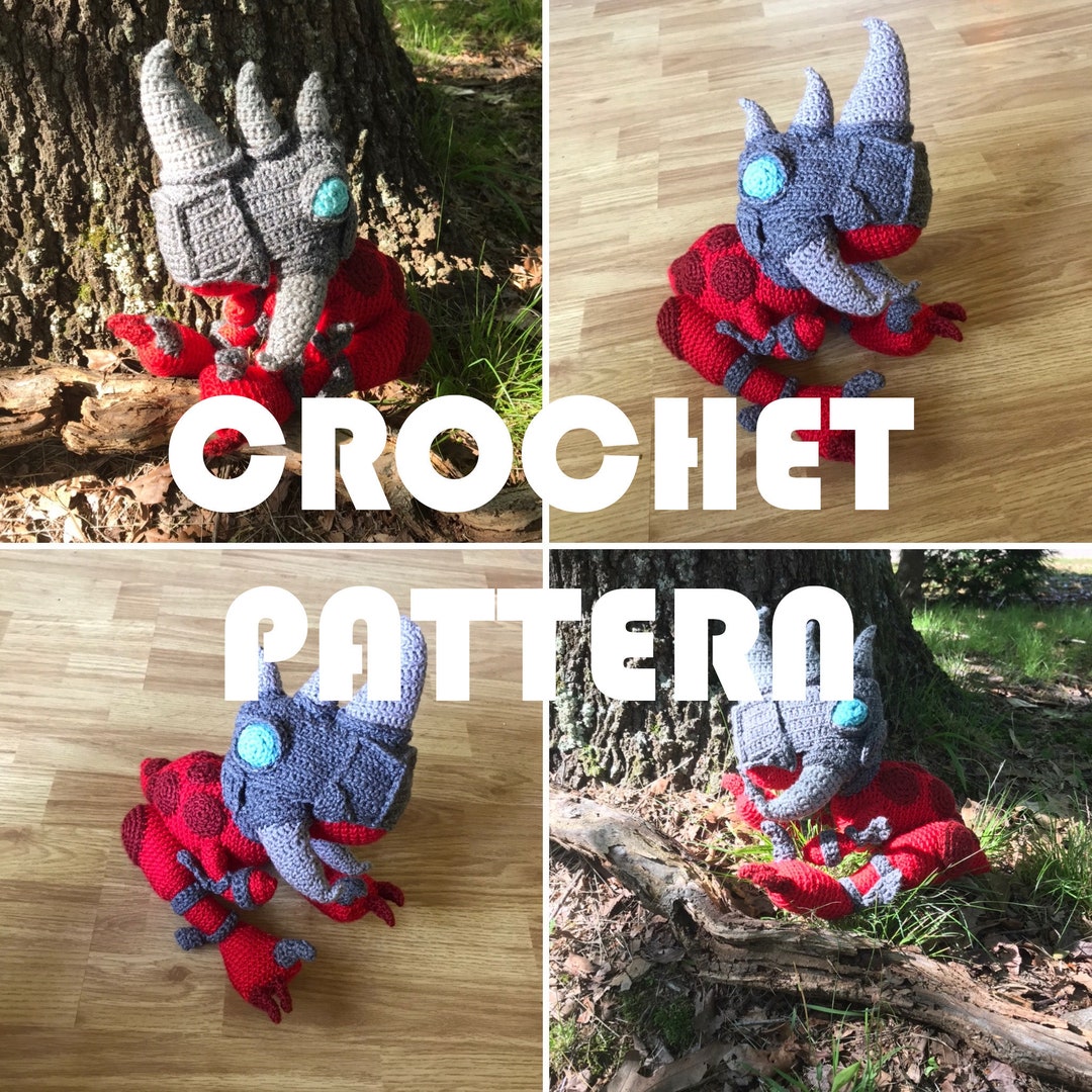Buy PATTERN Baby Armored Zandalari Raptor Crochet Amigurumi World of  Warcraft Inspired Lil Tika Dinosaur Plush Crochet Plushie Stuffed Toy