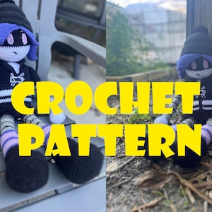 MODELLO - Bambola Uzi Doorman all&#39;uncinetto - Grande peluche robot di peluche - Tutorial su come realizzarlo