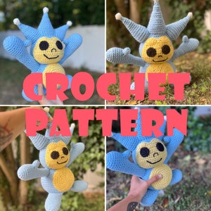 PATTERN - Blue Badger Plush Crochet Pattern from Ace Attorney DIY Make Your Own Stuffed Animal PDF Pattern with Video and Photo Instructions
