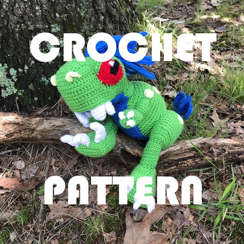 PATTERN - Baby Feathered Zandalari Raptor Crochet Amigurumi - World of Warcraft Inspired Tanzil Dinosaur Plush - Crochet Plushie Stuffed Toy