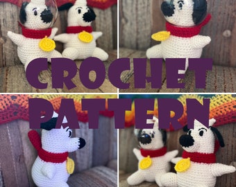 PATTERN - Crochet Parsecpooch - Starfield Inspired Space Dog Plushie Stuffed Toy How To Tutorial With Or Without Helmet