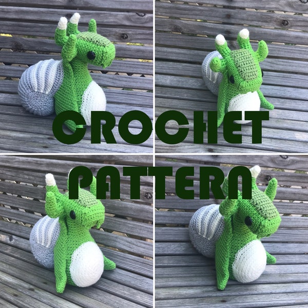 MODÈLE - Snail Buddy Crochet Amigurumi - Astroneer Inspiré - Galatéropode Gastéropode Peluche Peluche Jouet en peluche Crochet Pattern Instructions