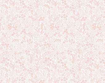 Rifle Paper Company RP500-BL2 Rifle Paper Co. Basics Tapestry Lace in Blush Fabric - 100% Cotton Fabric By The Yard