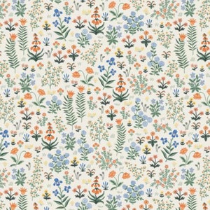 NEW Rifle Paper Company Camont Collection Menagerie Garden In Cream Fabric For Cotton and Steel - 100% Cotton Fabric By The Yard