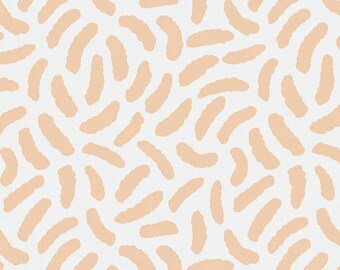Paintbrush Studios Garden Glory Collection - Pretty Pickles in Peach Fabric - 100% Cotton Fabric By The Yard