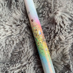 Glitter Unicorn Burst Rainbow Epoxy Pen Personalized Unique Gift Inkjoy Gel Pen Resin Five Colored Ink Options