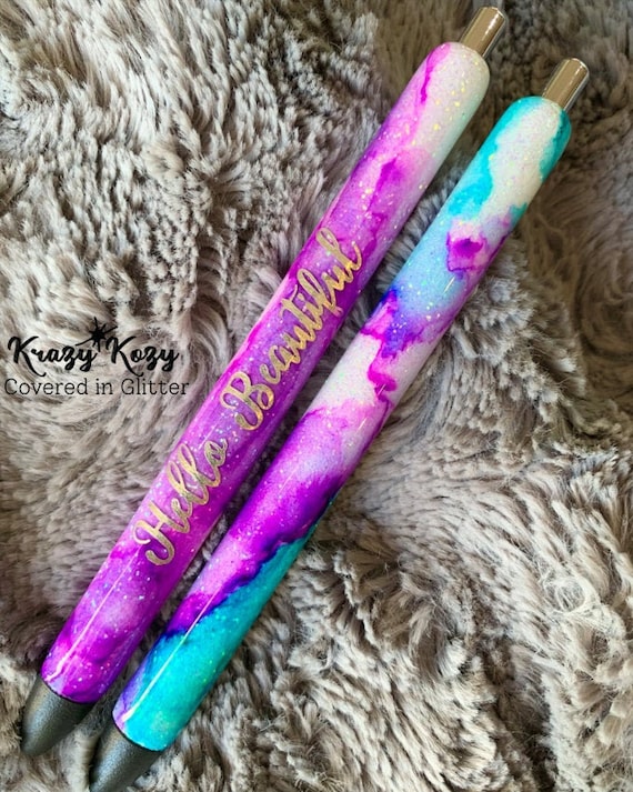 Epoxy Resin Pen Glitter Pen Custom Pen Personalized Pen Epoxy