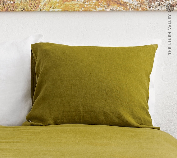 Olive pillow cases top