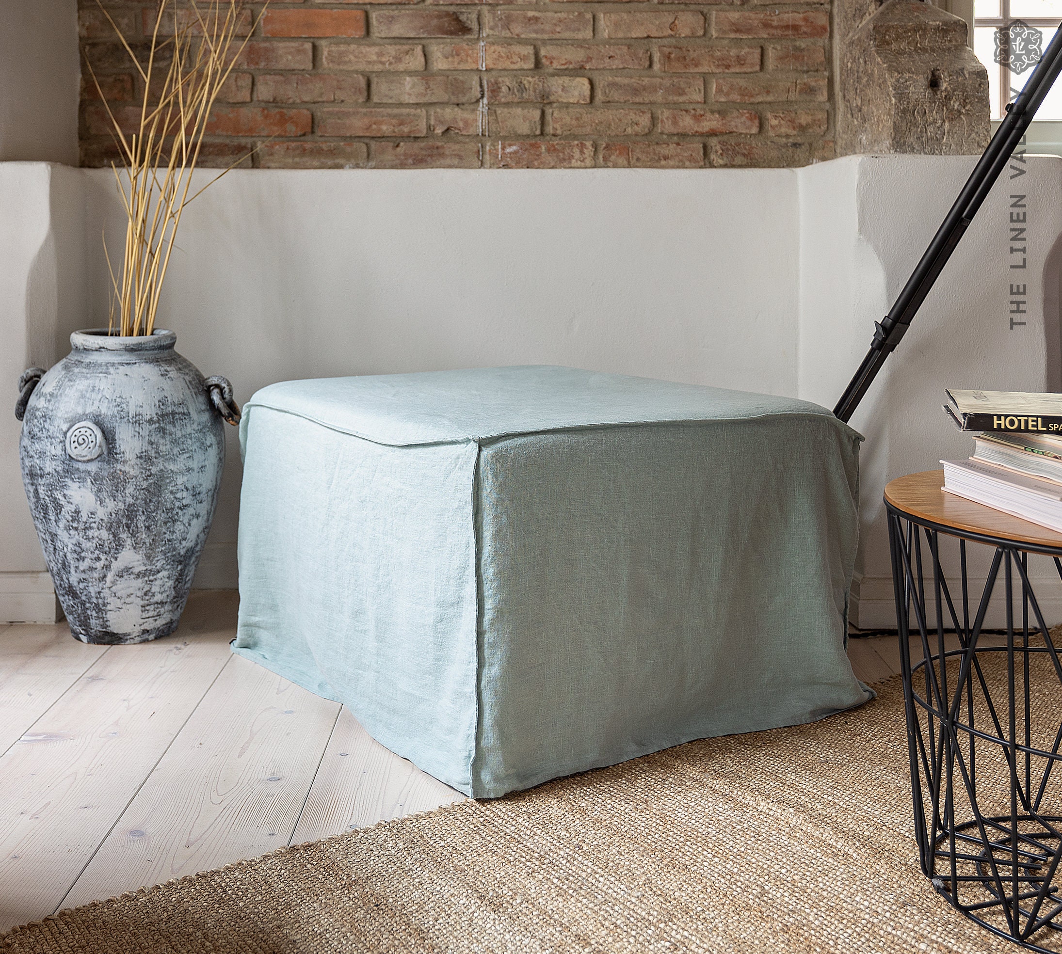 Mustard Plush Pouf | At Home HAY POUF マスタード
