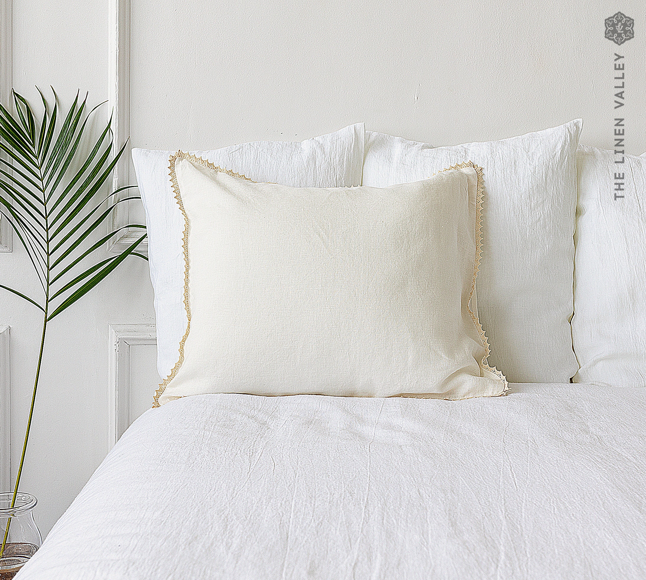 off white pillow cases