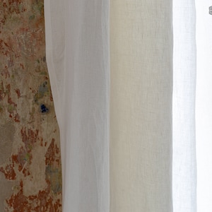 Our off white linen curtains are designed and made to give your home a unique and timeless charm. Linen curtains in neutral palette would compliment interiors from minimalistic, industrial type or Scandinavian to bohemian or classic style.