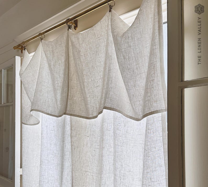 Our Antique white linen curtains are designed and made to give your home unique and timeless charm. Linen curtains would complement interiors from minimalistic, Scandinavian or modern to Mediterranean or classical style