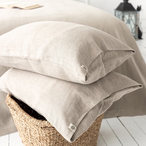 Linen pillow sham- EU Ikea 20&quot; x 24&quot; (50 x 60 cm)- various colours- sale-linen pillow- heavy linen pillow- custom sizes