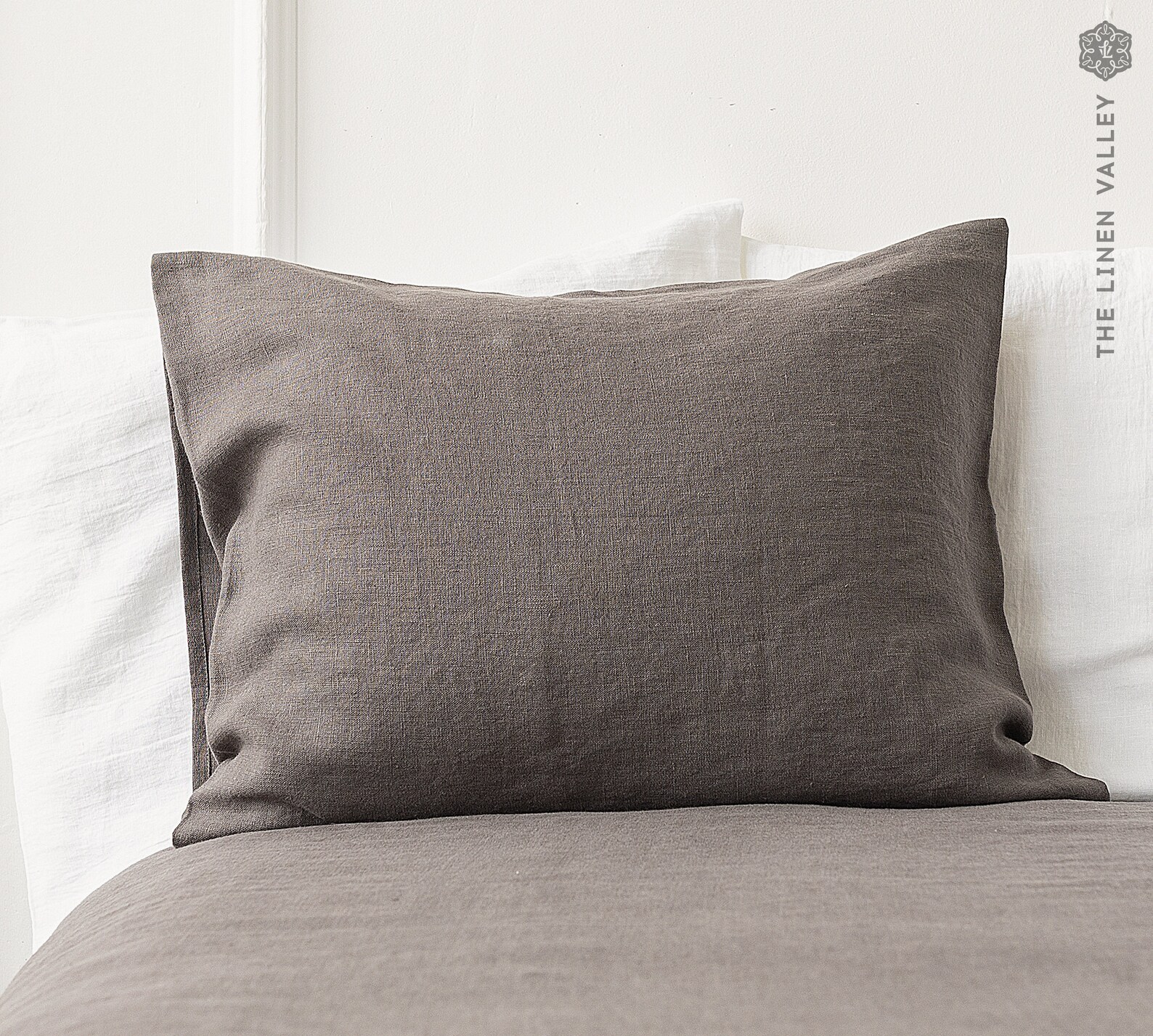 CHARCOAL GREY linen pillow case heavier linen grey pillow Etsy