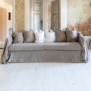 Cheap 2024 linen sofa