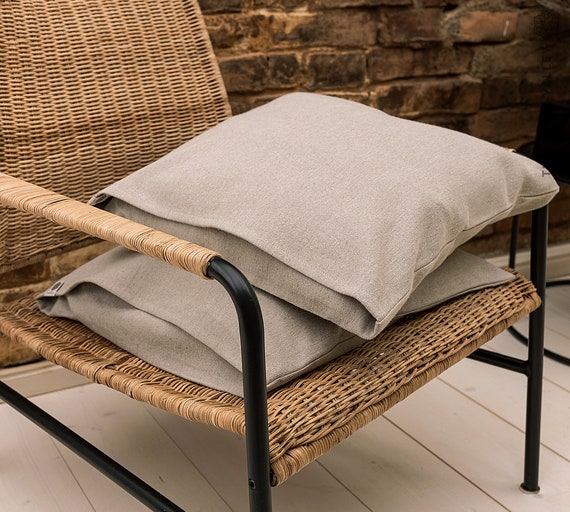 RUSTIC Heavy Linen Pillow Sham Heavier Linen Cushion Natural Etsy