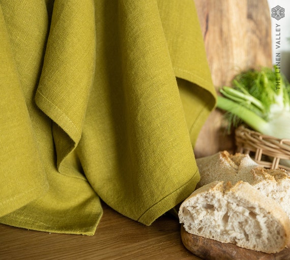 Linen Tea Towels 2 Pcs. OLIVE GREEN Linen Tea Towels. Hand Towel. Heavy  Weight Linen Towel. Linen Green Towel. Linen Dish Towel 