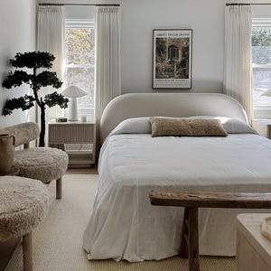 Optical white linen bedspread - bright white bedspread - softened linen bed cover -  bed quilt - white bed cover - Queen King Size bedspread