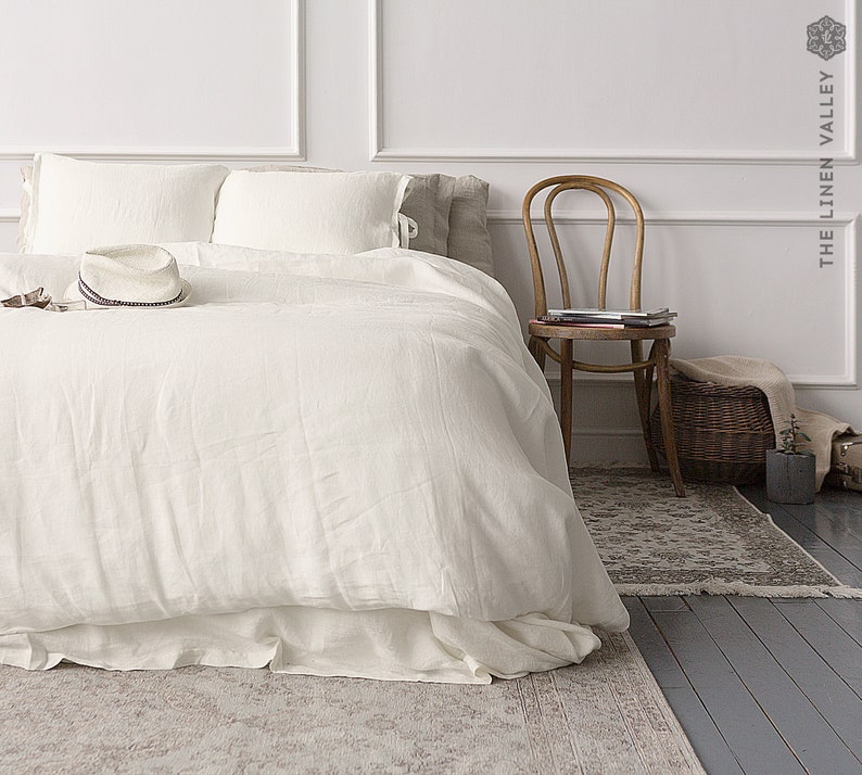 OFF WHITE Duvet Cover Softened Cream White Doona Coverivory Etsy