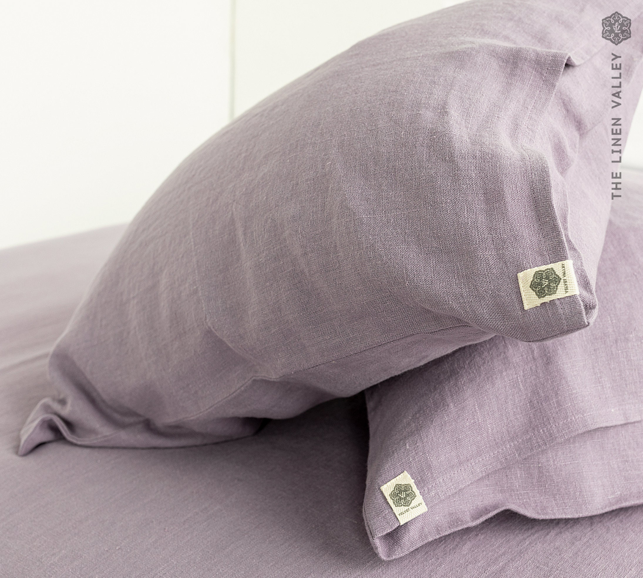 LIGHT LILAC linen pillow sham lavender linen pillow purple Etsy