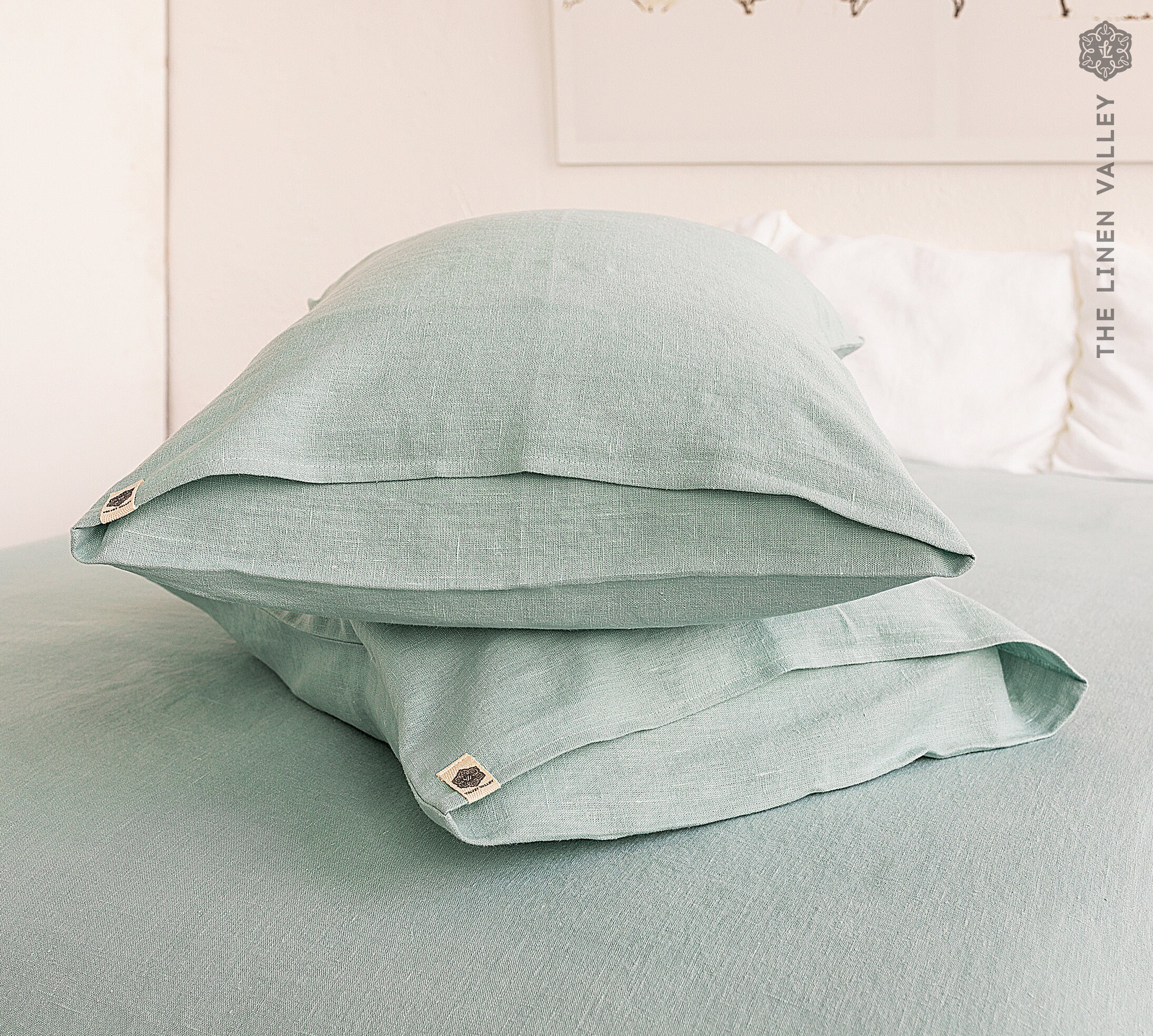DUCK EGG BLUE Linen Pillow Case Light Blue Linen Pillow Blue Etsy UK