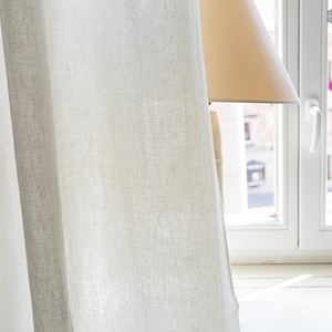 Our off white linen curtains are designed and made to give your home a unique and timeless charm. Linen curtains in neutral palette would compliment interiors from minimalistic, industrial type or Scandinavian to bohemian or classic style.