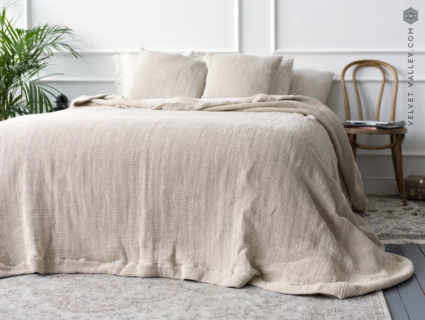 Linen bedspreadlinen throwlinen blanket linen blanket king Etsy