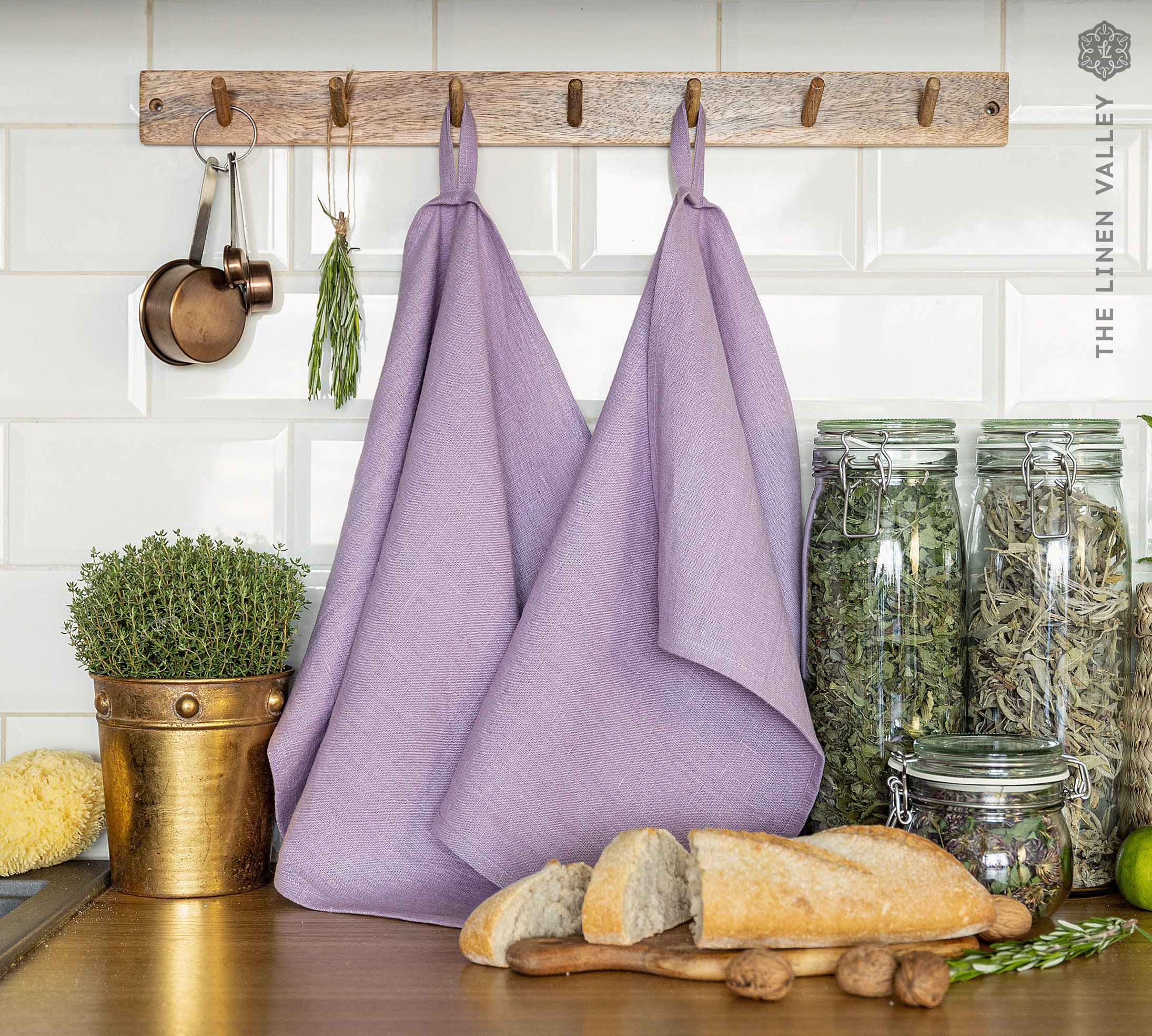 Oversized Linen Hand Towels