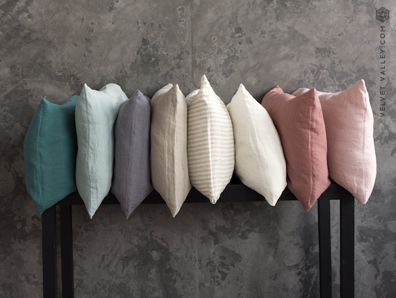 Special Offer Eu Ikea Size Linen Pillow Case Softened Linen Etsy