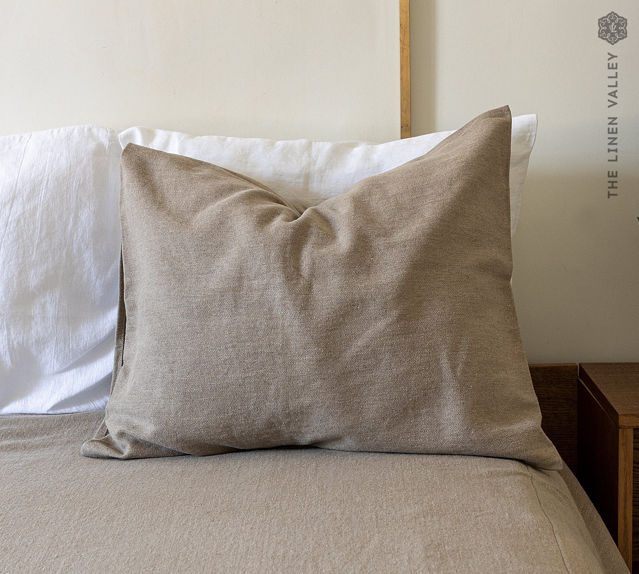 RUSTIC Heavy Linen Pillow Sham Heavier Linen Cushion Natural Etsy