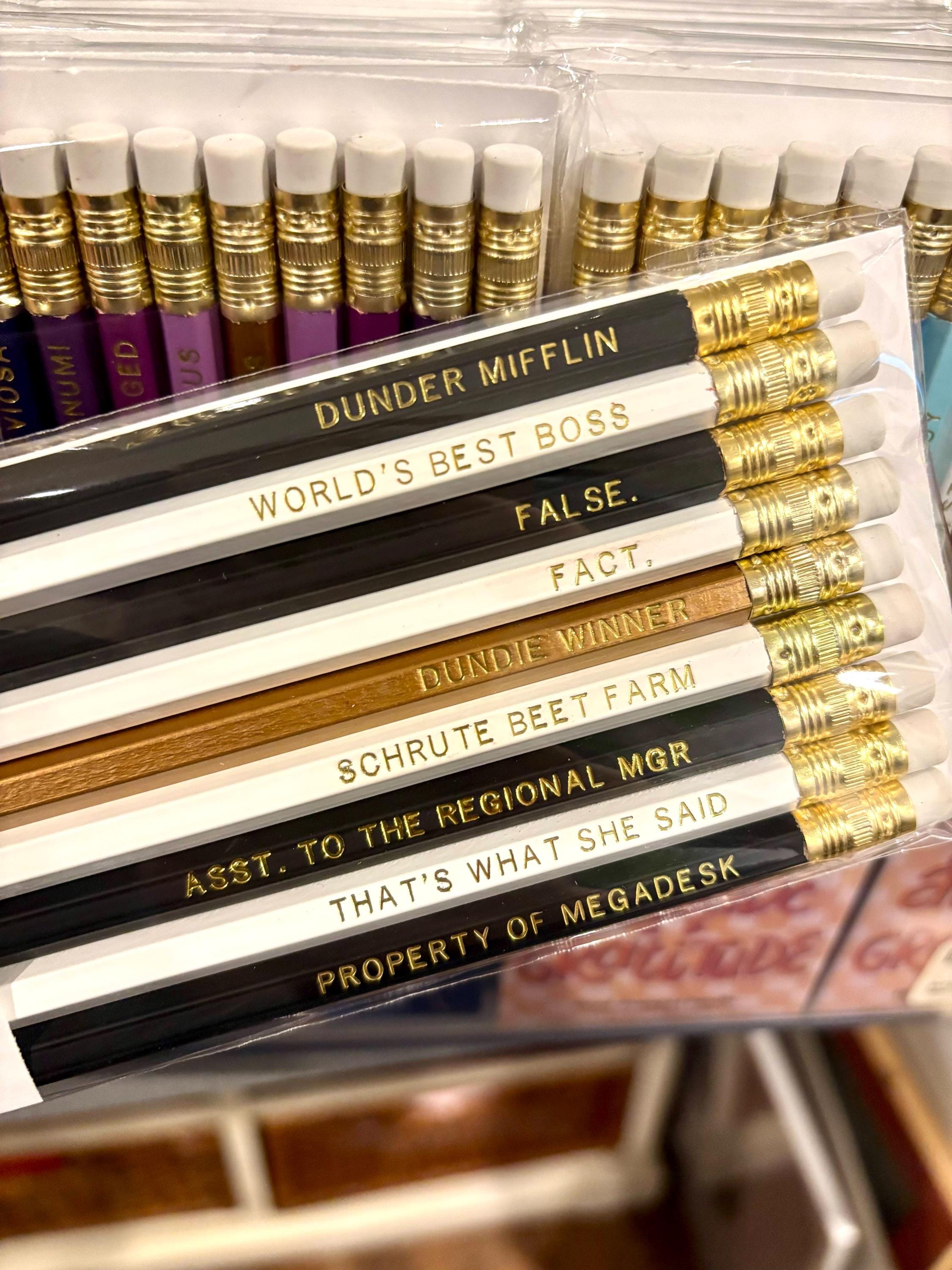 Sign Quips Office Quips Custom Pencils | Funny Coworker Quotes | Set of Themed ...