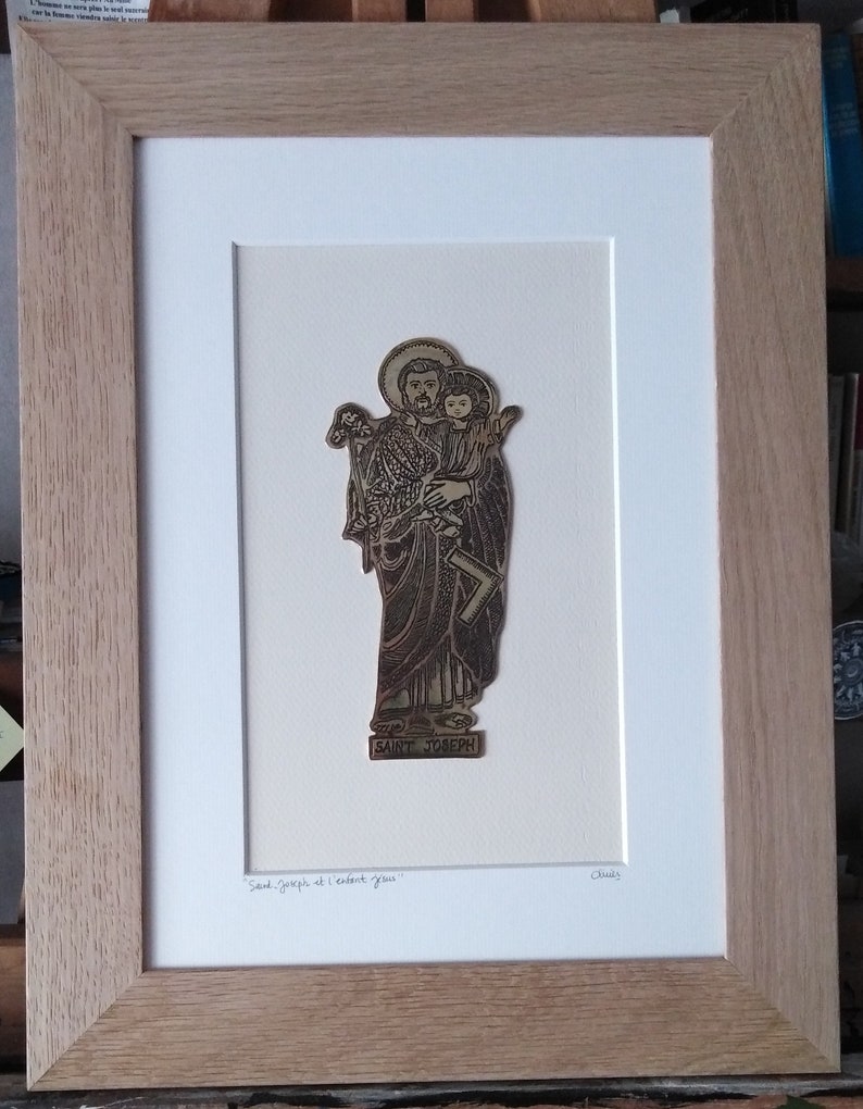Saint Joseph and the baby Jesus