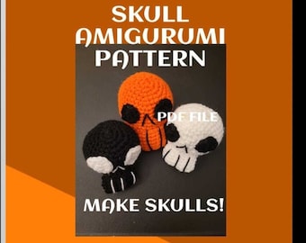 Skull Amigurumi Crochet Pattern