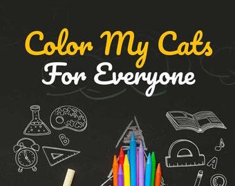 Color My Cats Coloring Book/ Activity Book/