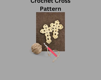 Motif croix au crochet/fichier Pdf/téléchargement instantané