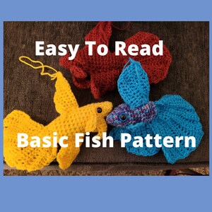 Betta Fish Crochet Amigurumi PDF File Pattern image 2