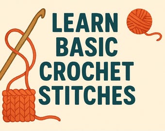 Guide For Basic Crochet Stitches by Deezas Crochet, Tutorial  PDF,Digital download