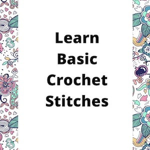 Guide For Basic Crochet Stitches by Deezas Crochet, Tutorial, PDF,Digital download