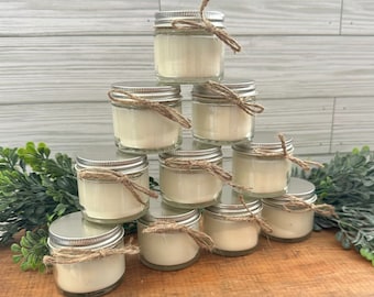 Wedding Candle Favors | 27 – 2 oz Mason Jar Candles | Mason Jar Candles | Bulk Candles | Shower Favors