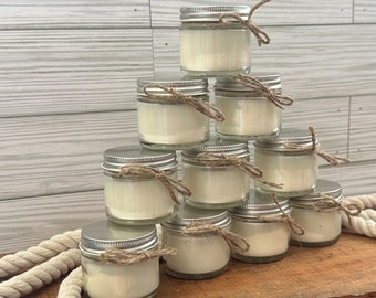 Wedding Candle Favors | 35 – 2 oz Mason Jar Candles | Mason Jar Candles | Bulk Candles | Shower Favors